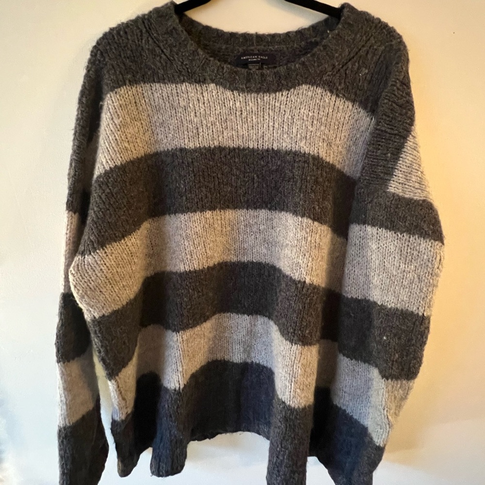 American eagle oversized  striped sweater